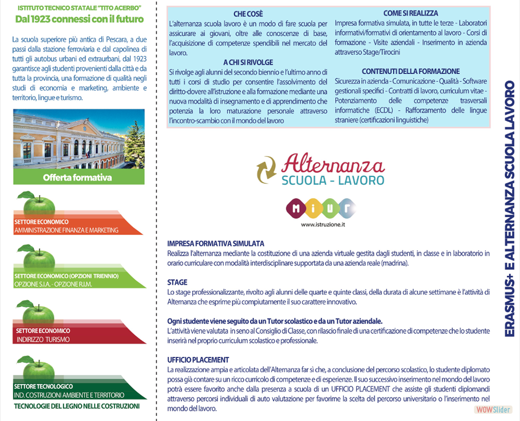 Dal 1923 connessi con il futuro - Alternanza Scuola-Lavoro