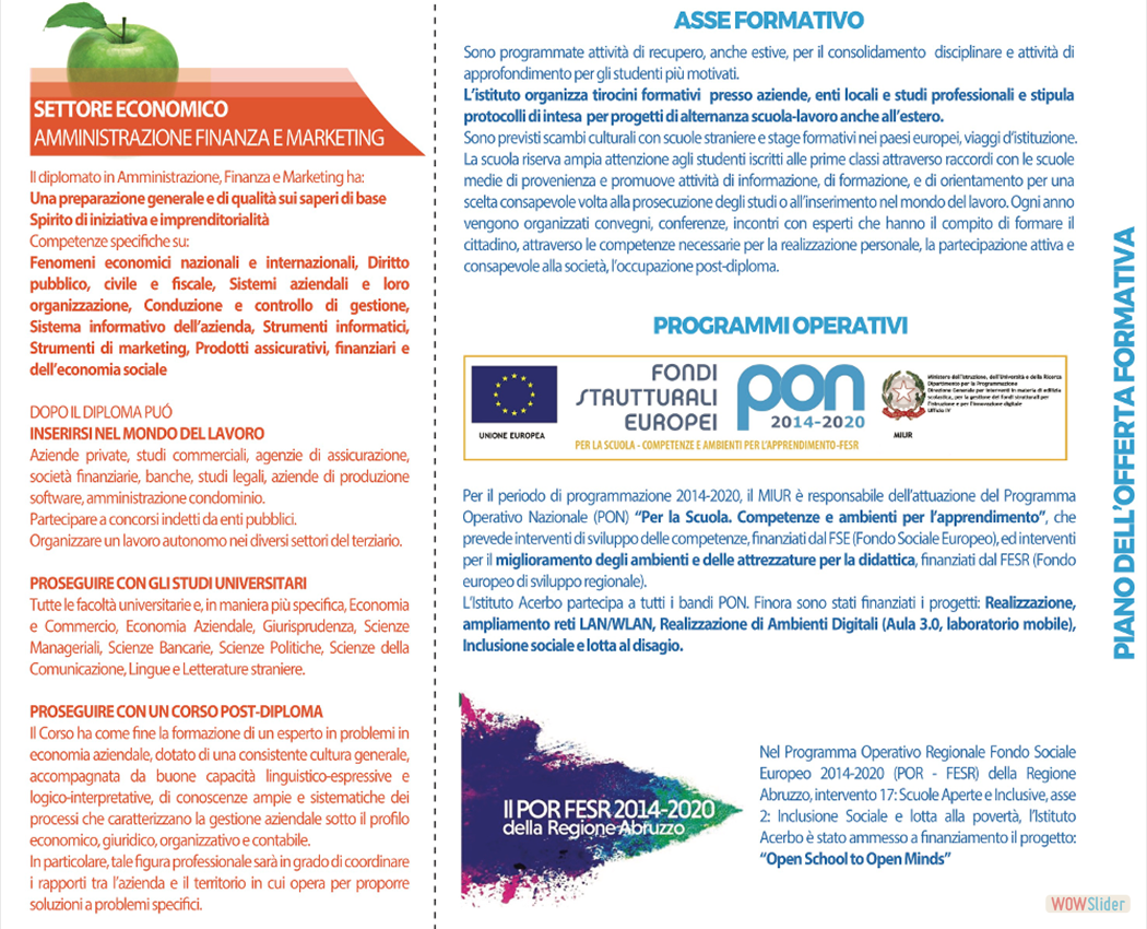 Amministrazione Finanza e Marketing - Piano dell'Offerta Formativa